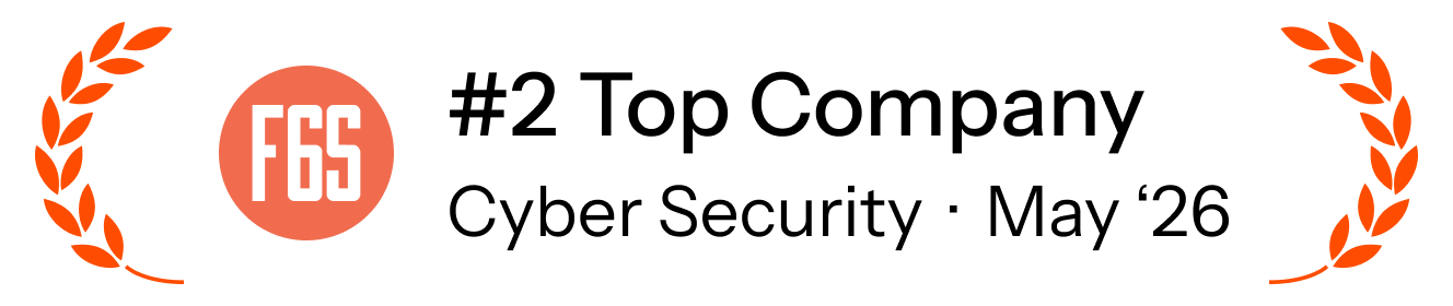 F6S recognition banner showing Serial Alice as a top cyber security company